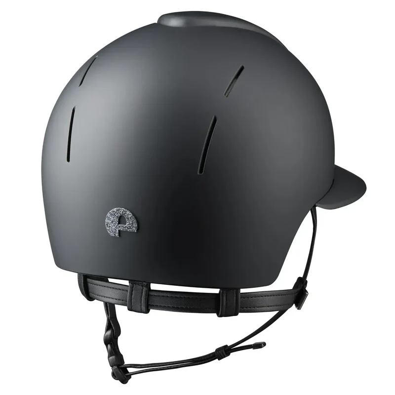Riding Helmet Smart Nova Textile Star Silver Polo Visor