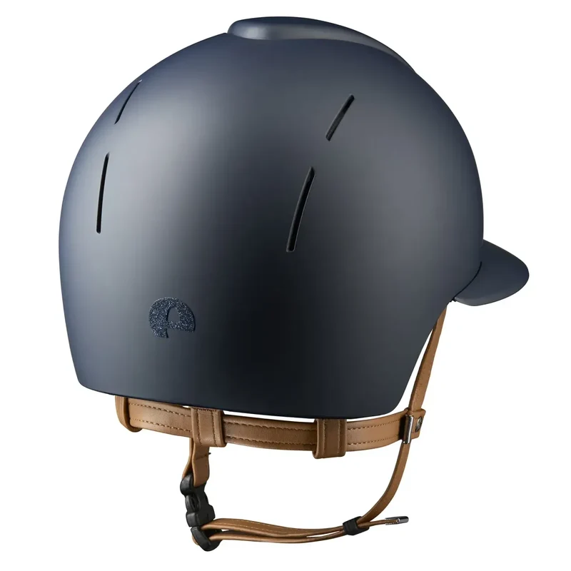 Riding Helmet Smart Nova Textile Star Polo Visor - Beige Strap