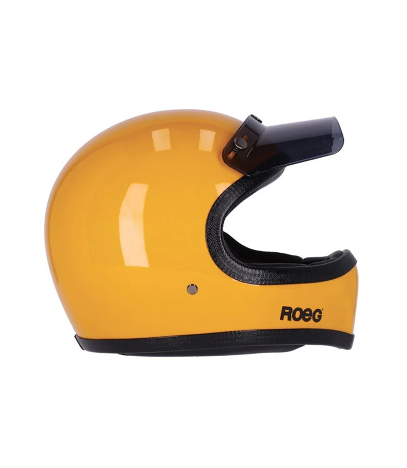 Casco Integrale Enduro Vintage Peruna 2.0 Giallo