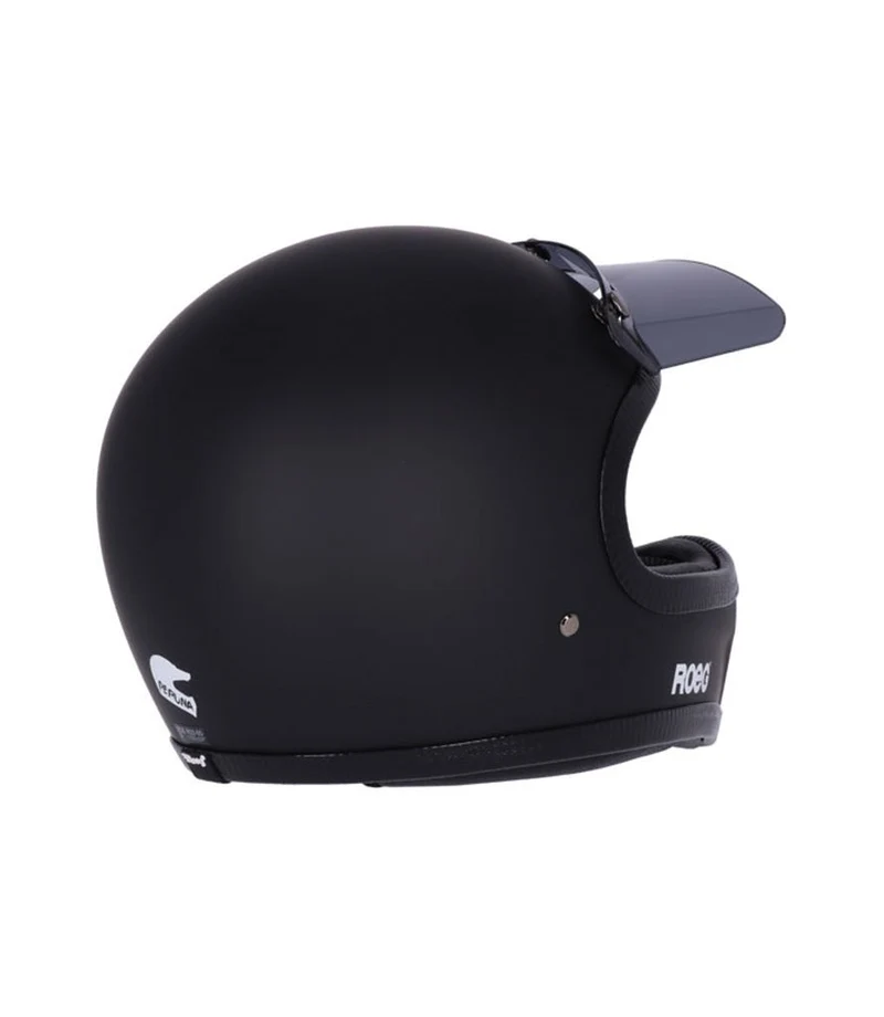 Casco Integrale Enduro Vintage Peruna 2.0 Nero