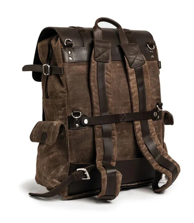 Zaino Vintage Moto Trip Machine - Rambler - Marrone