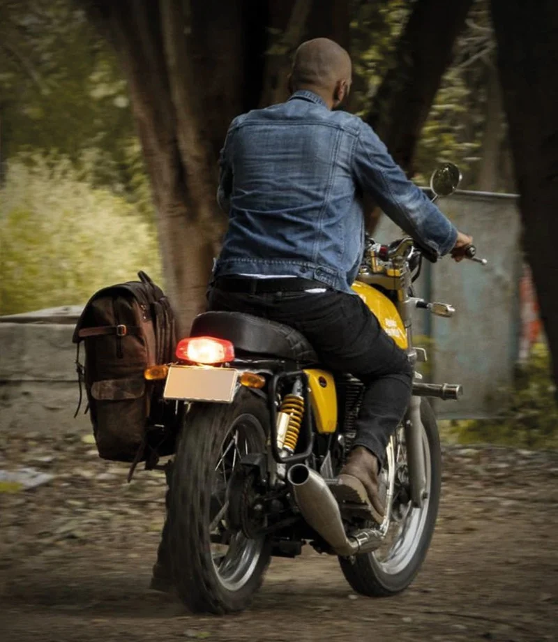 Zaino Vintage Moto Trip Machine - Rambler - Marrone