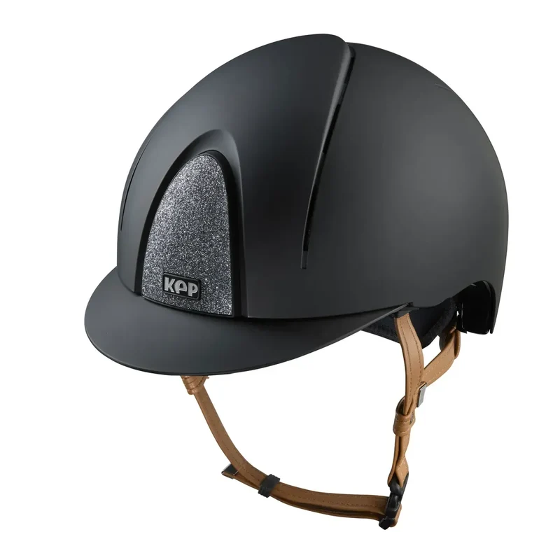 Riding Helmet Smart Nova Textile Star Silver - Beige Strap
