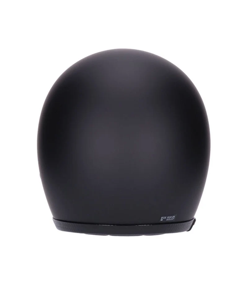Casco Jet Vintage Omologato Nero Roeg Jettson 2.0