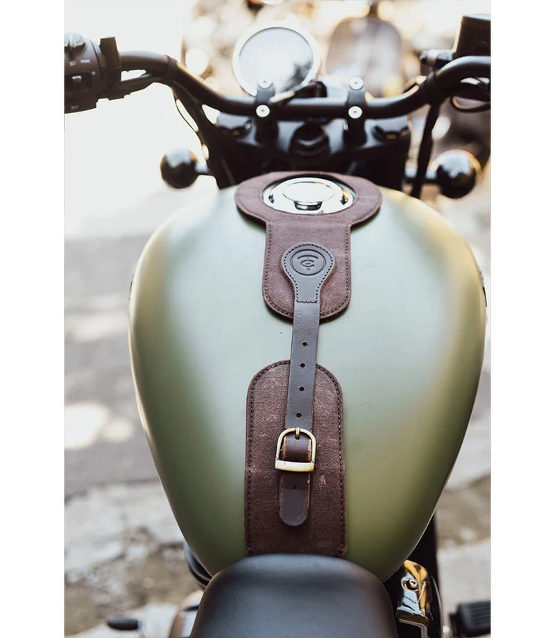 Paraserbatoio per Meteor 350 - Cafe Twin x Trip Machine - Marrone