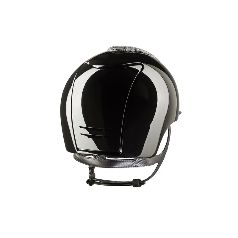 Riding Helmet Cromo 2.0 Luminor Polish Black with Silver