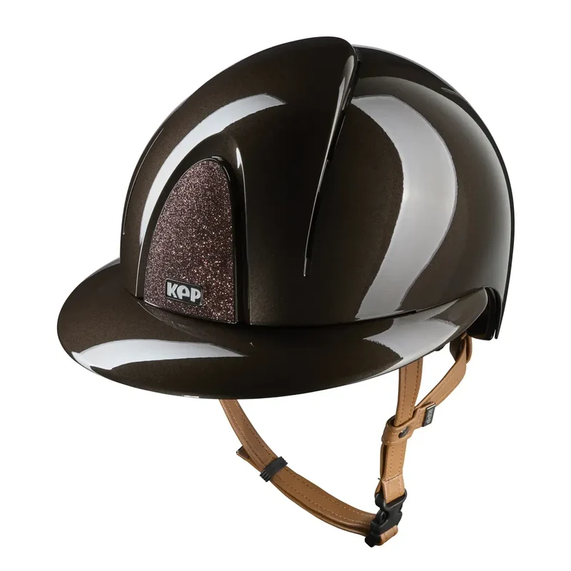 Riding Helmet Smart Nova Polish Polo Visor Star - Beige Strap