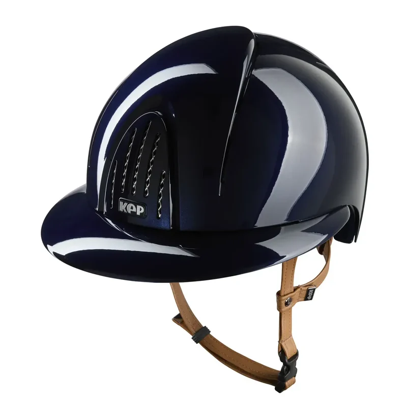Riding Helmet Smart Nova Polish Polo Visor - Beige Strap