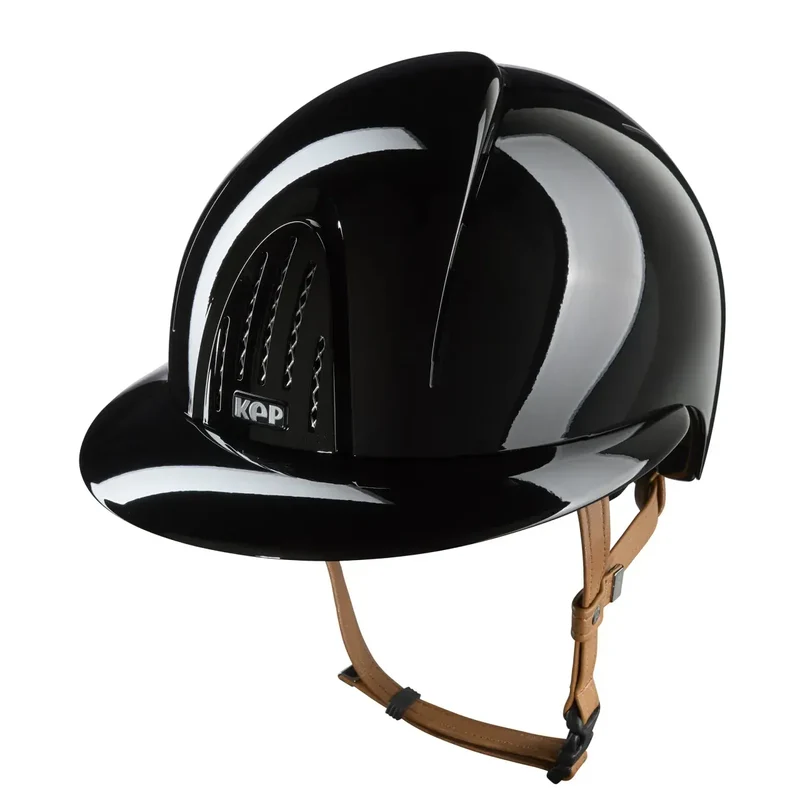 Riding Helmet Smart Nova Polish Polo Visor - Beige Strap