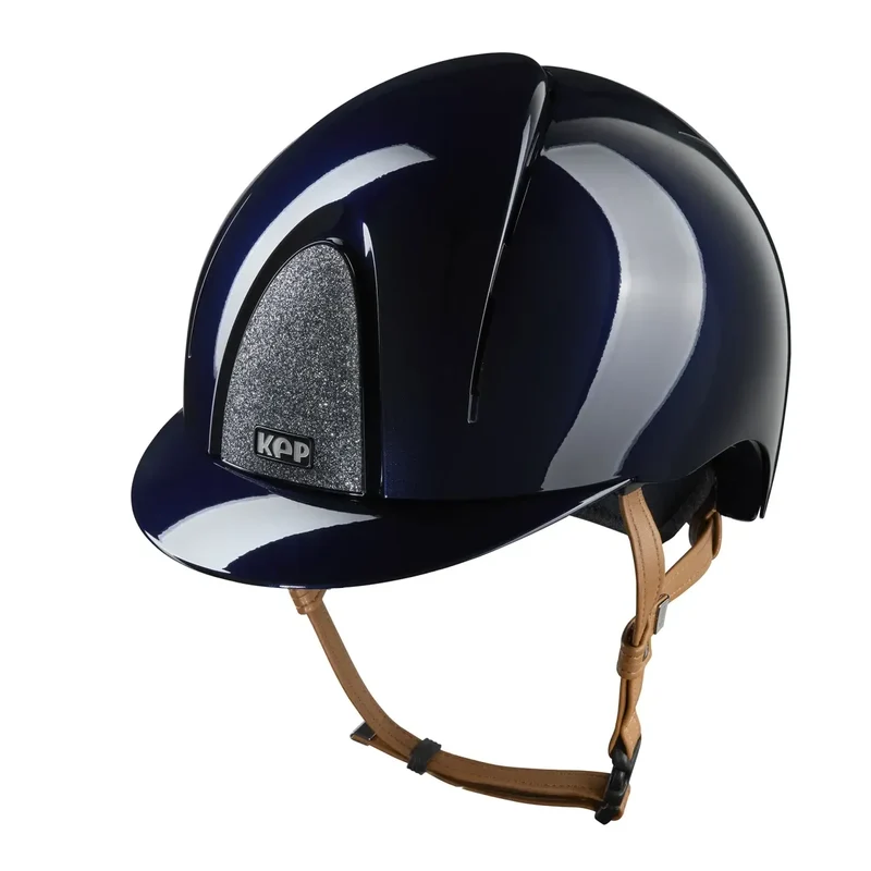 Riding Helmet Smart Nova Polish Star Silver - Beige Strap