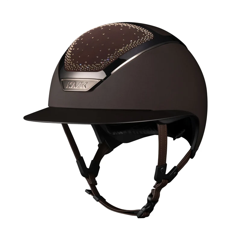 Riding Helmet Star Lady Chrome In-Out Brown