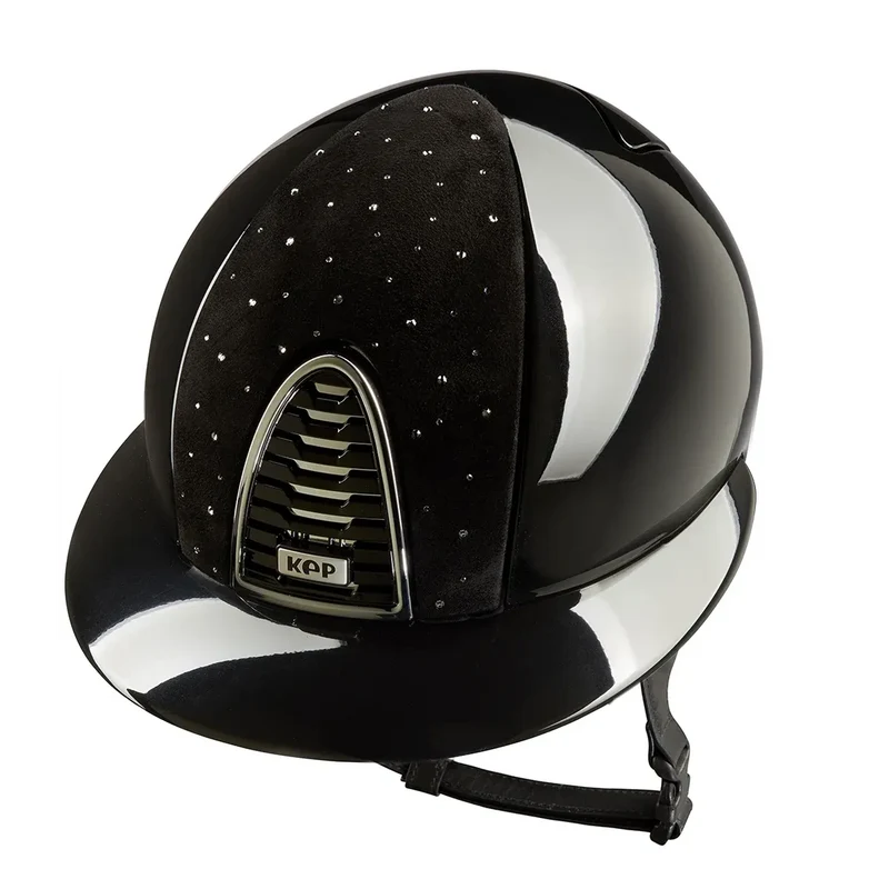 Riding Helmet Cromo 2.0 Goccia Polish Black Polo Visor