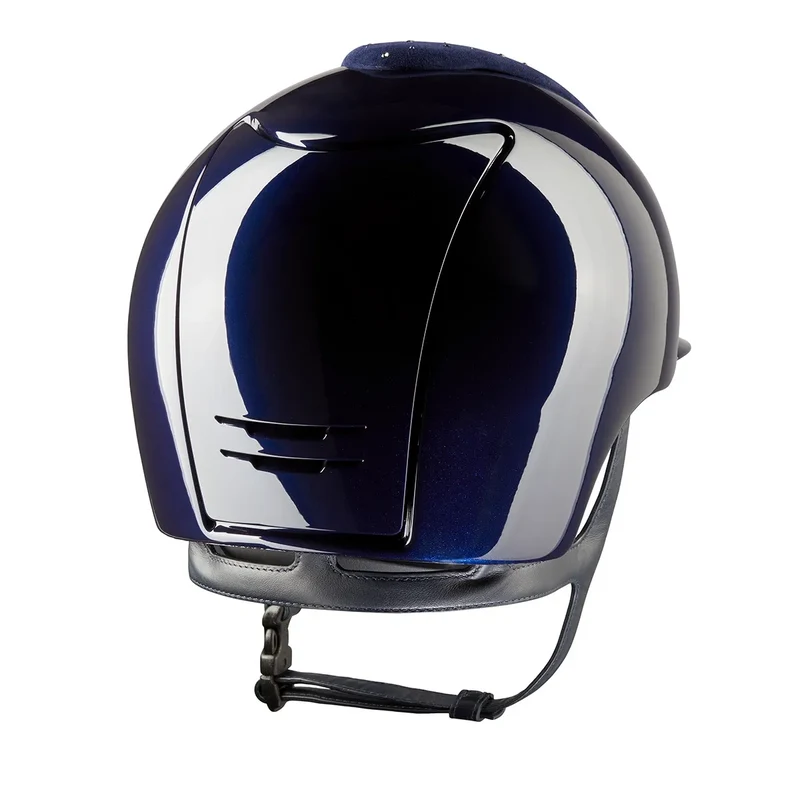Riding Helmet Cromo 2.0 Goccia Polish Blue Polo Visor