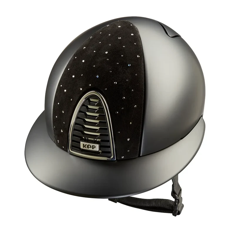 Riding Helmet Cromo 2.0 Goccia Textile Black Polo Visor