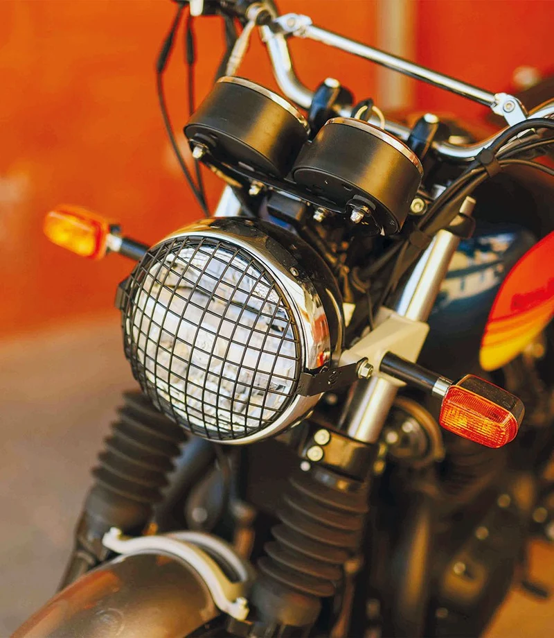 Griglia Faro per Royal Enfield e Triumph - Cafe Twin