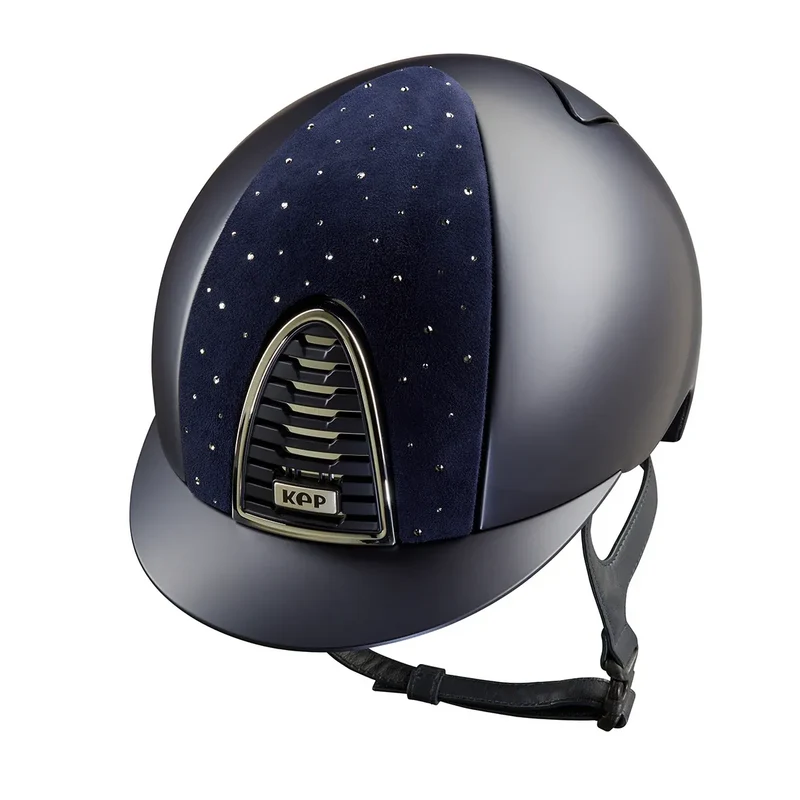 Riding Helmet Cromo 2.0 Goccia Textile Blue