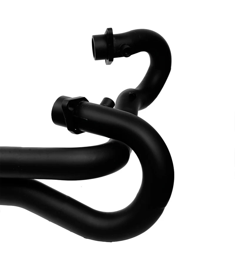 Scarico Alto per Interceptor / Continental GT 650 - Cross Alto - Nero - Cafe Twin x Mass Exhaust