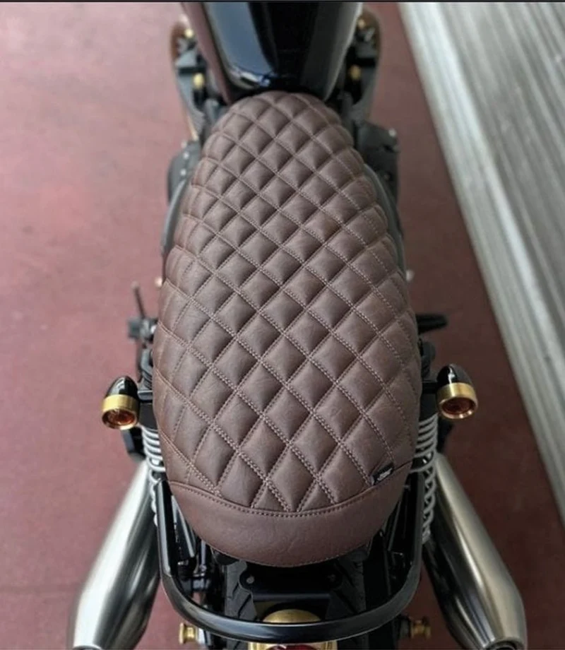 Sella Cafe Racer a Rombi per Triumph dal 2016 - Marrone
