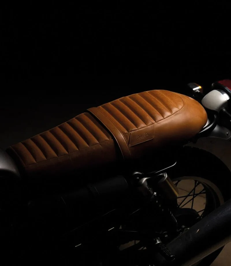 Sella per Interceptor / GT 650 in Pelle Marrone Vintage Tan