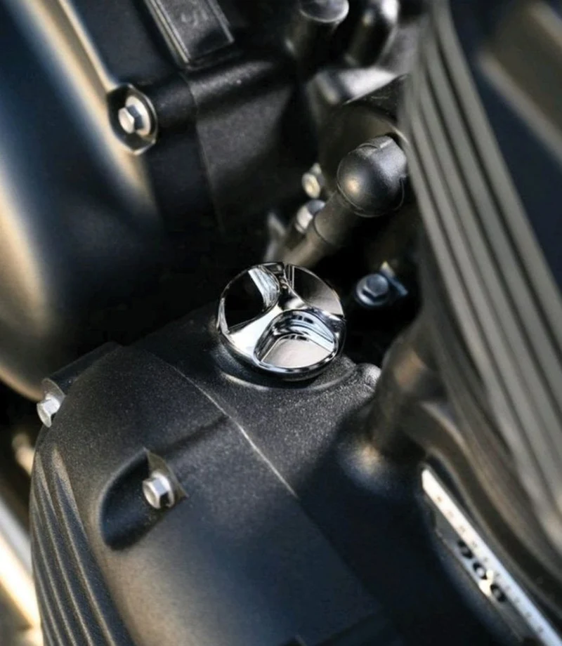 Tappo Olio Motore Cromato per Triumph