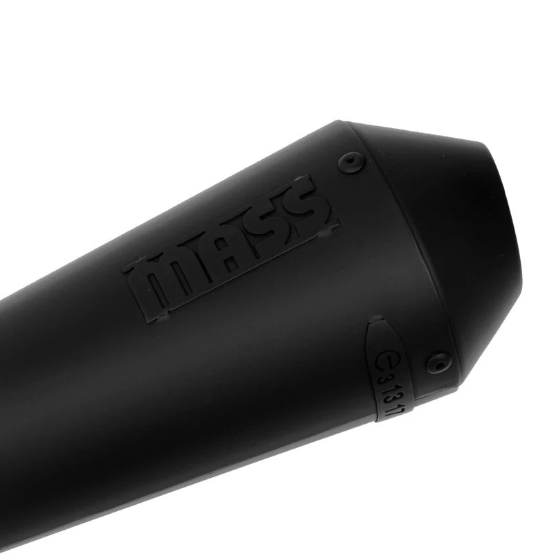 Scarico per Moto Guzzi V7 - Tromb Inox Nero - Mass