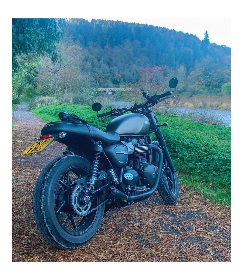 Scarico per Street Twin e Speed Twin 900 - Saturn V Nero