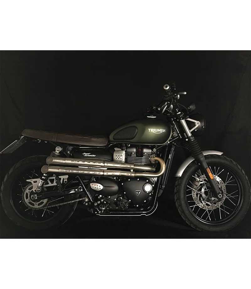 Scarico Alto per Triumph Omologato - Mohave Uk Style - Mass