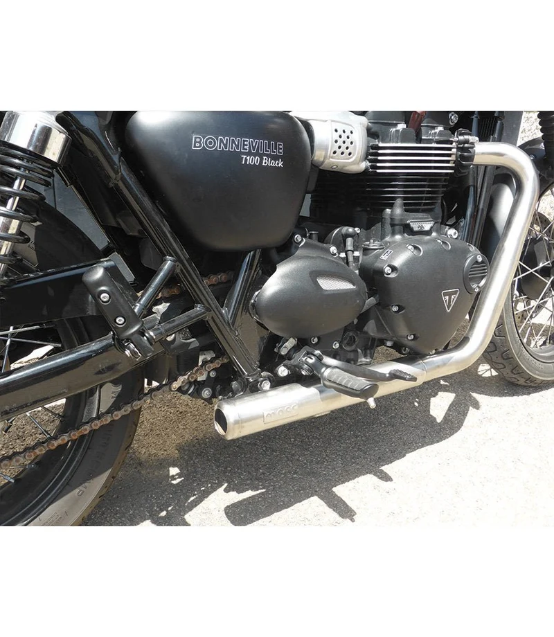 Scarico per Bonneville T100 - Double Cross - Mass