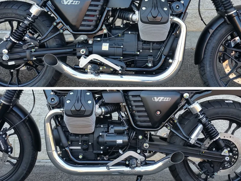 Scarico per Moto Guzzi V7 II - Hot Rod - Mass