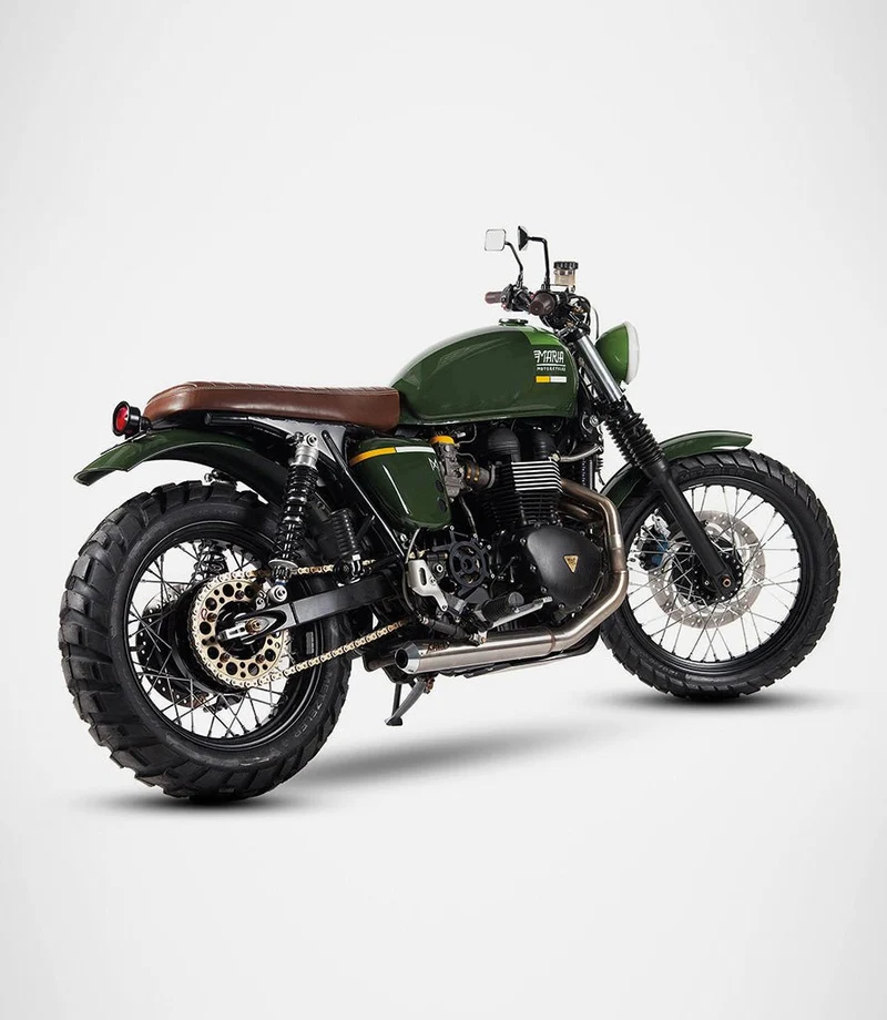 Scarico per Triumph a carburatori - 2 in 1 - Zard