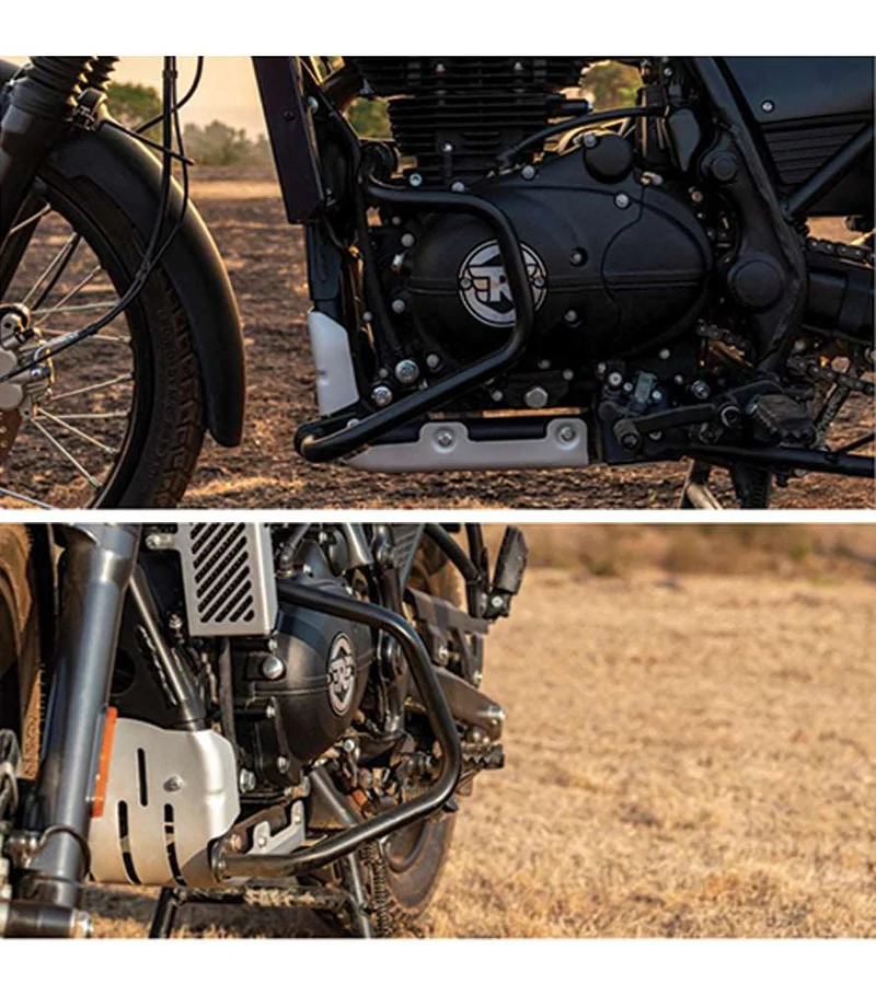 Barre Paramotore per Himalayan / Scram 411 Royal Enfield Nere