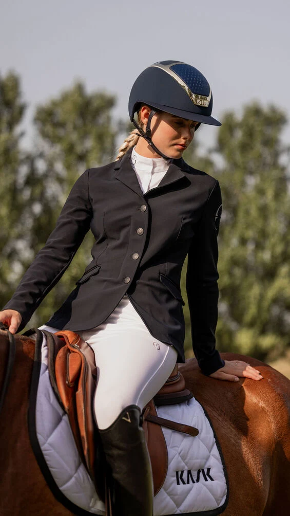 Riding Helmet Star Lady Chrome Navy/Everyrose