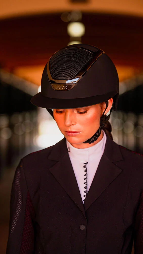 Riding Helmet Star Lady Chrome Black/Everyrose