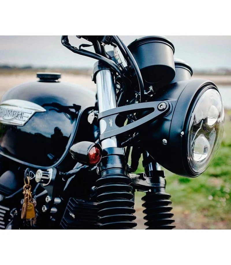 Supporto Faro Nero per forcelle da 41 mm per Triumph