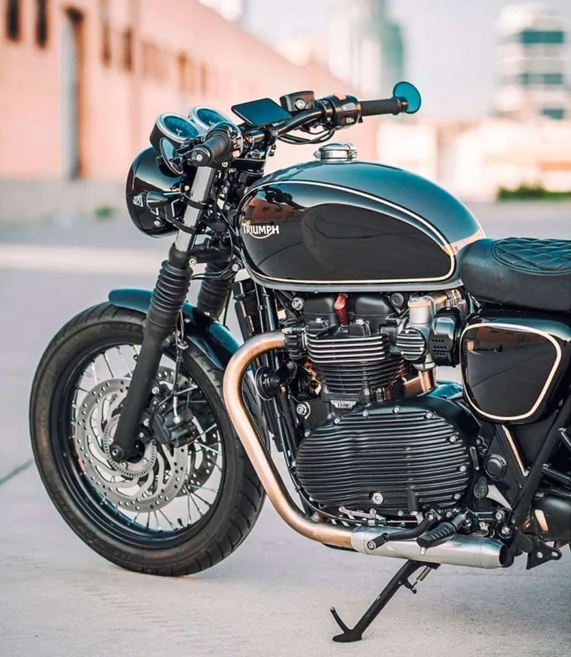 Carter Frizione Motore Nero per Triumph