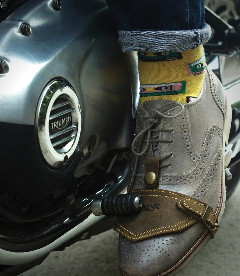 Copriscarpa Moto Vintage - Marrone
