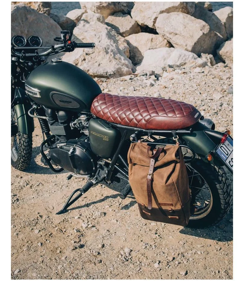 Zaino Moto Vintage Marrone - Trip Machine