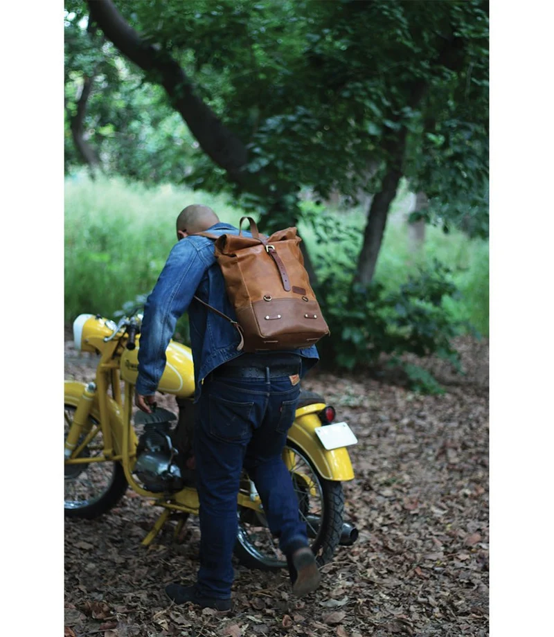 Zaino Moto Vintage Vintage Tan - Trip Machine