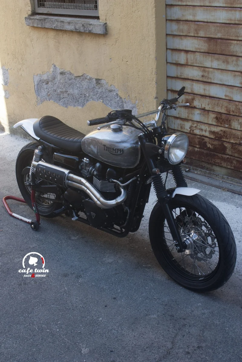 Scarico Alto per Bonneville dal 2001 al 2016 - Omologato - Mass