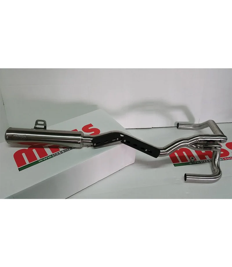 Scarico Alto 2 in 1 per BMW R80 / R100 - Omologato - Mass