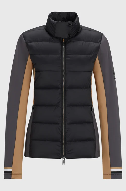 Women's Hybrid Puffer Jacket Ruby Black