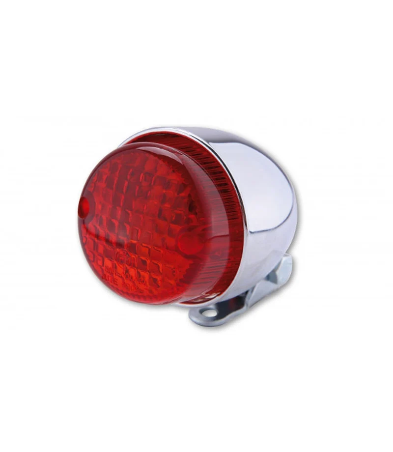 Fanale Posteriore Moto Mini Texas Cromo Omologato