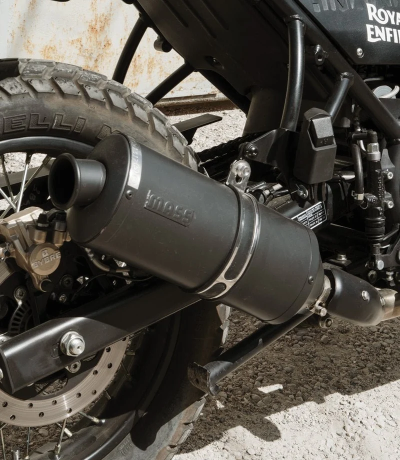 Scarico per Himalayan / Scram 411 - Oval Inox - Mass