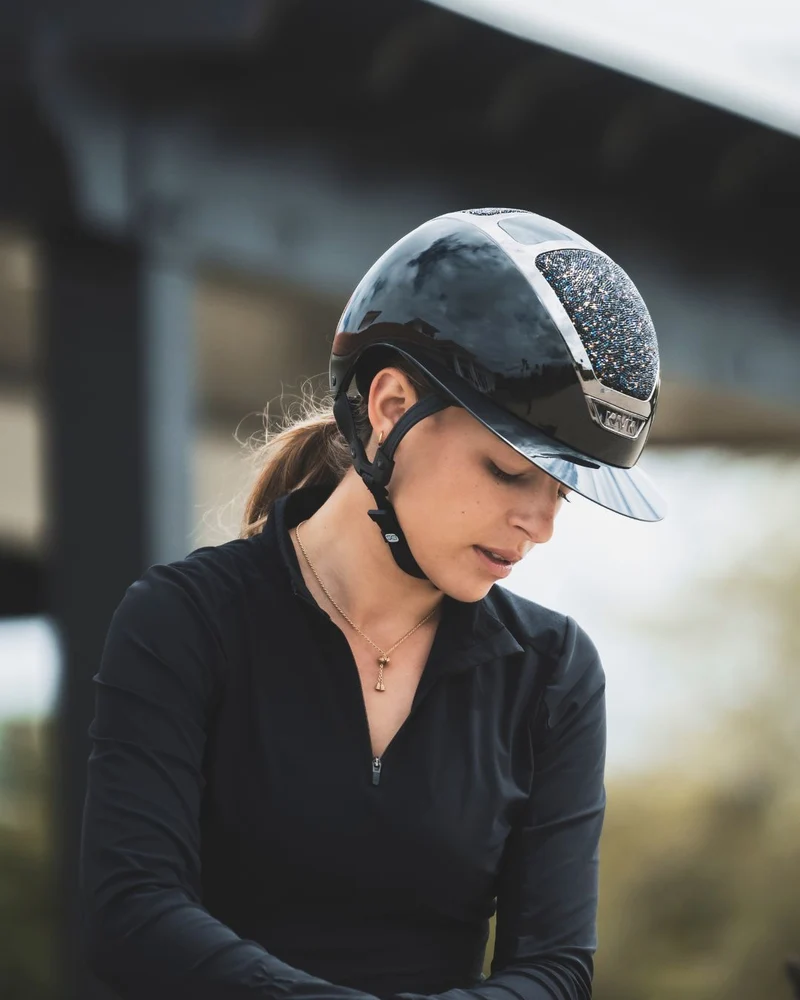 Riding Helmet Star Lady Pure Shine Midnight Mixture Volcano