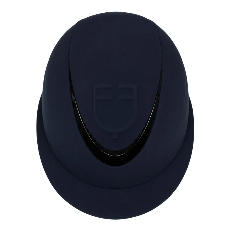 Horse Riding Helmet with Wide Visor & Embossed Logo