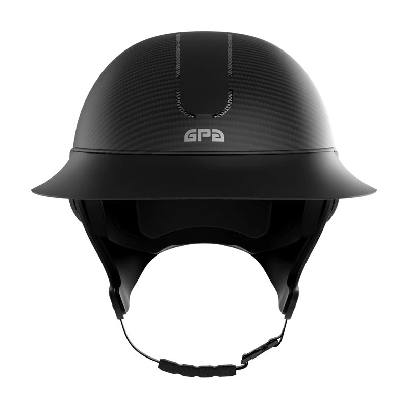 Global First Lady Carbon Matt TLS Riding Helmet