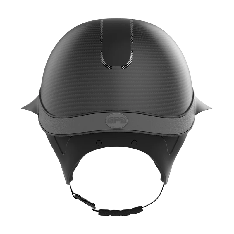 Global First Lady Carbon Matt TLS Riding Helmet