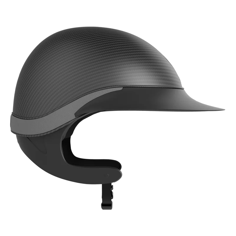 Global First Lady Carbon Matt TLS Riding Helmet