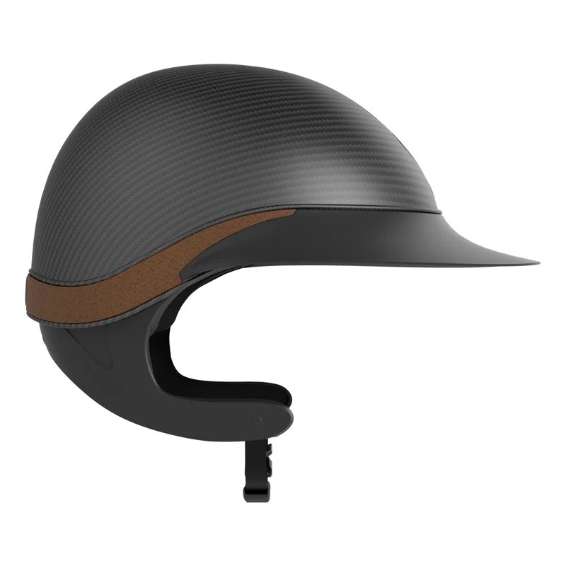 Global First Lady Carbon Matt TLS Riding Helmet