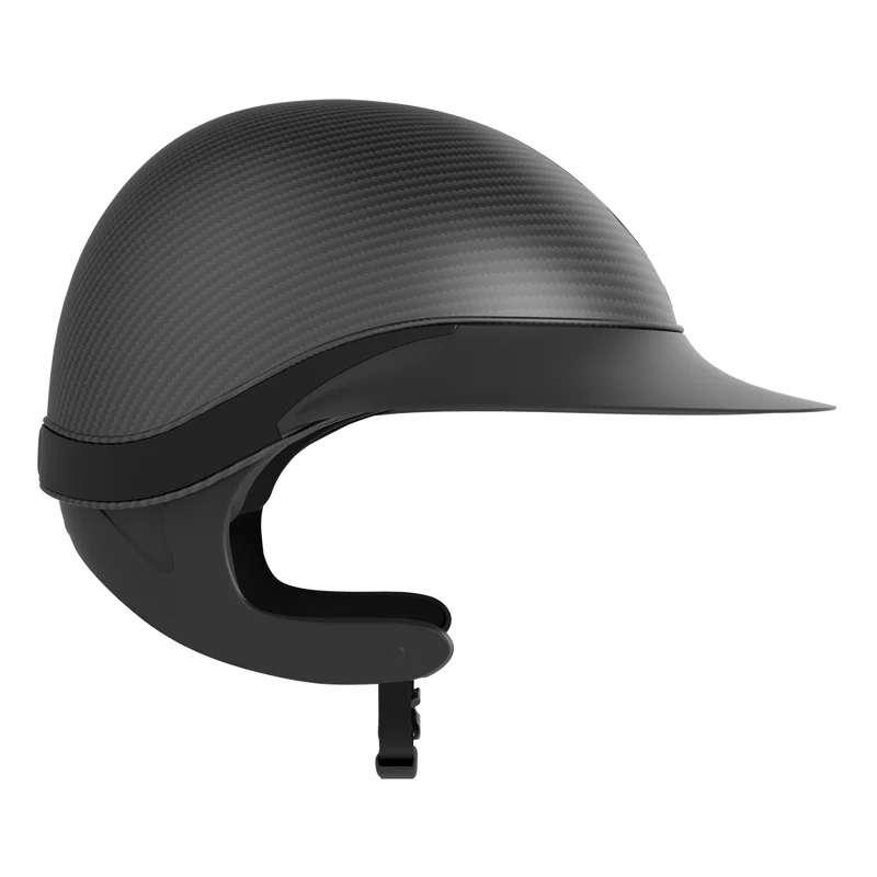 Global First Lady Carbon Matt TLS Riding Helmet